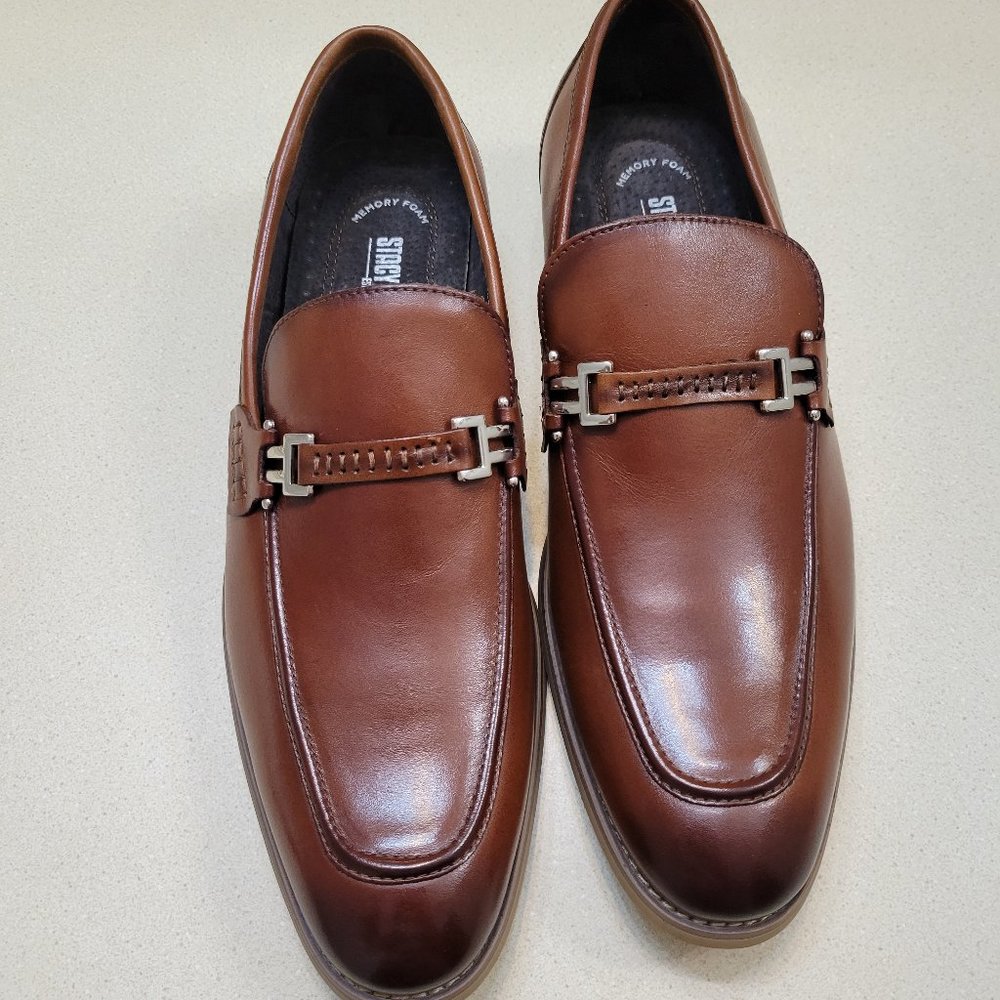 Stacy Adam's Shoes/ Men's leather loafers Brown color Size 9.5